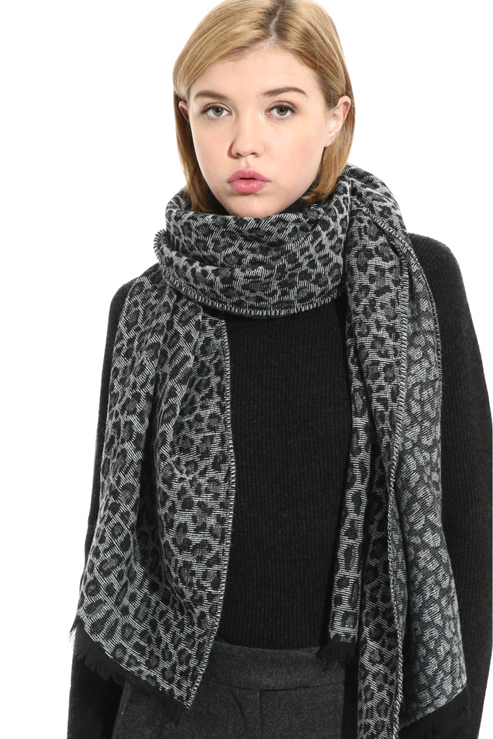 Wool blend scarf Intrend Wool blend scarf Intrend