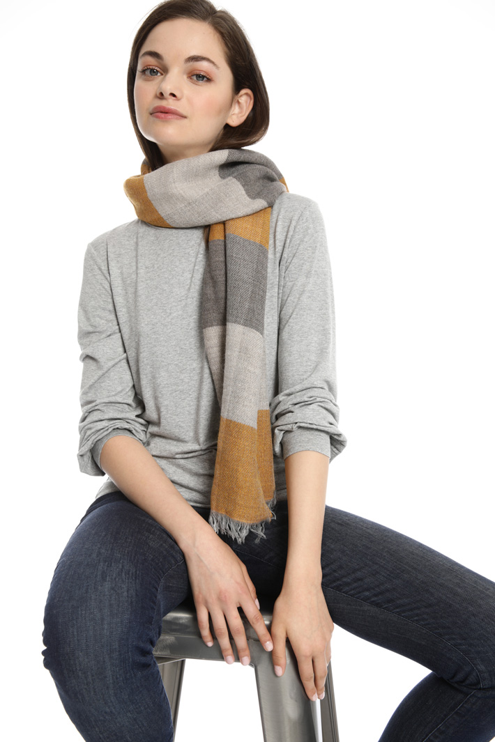 Soft wool and alpaca scarf Intrend Soft wool and alpaca scarf Intrend