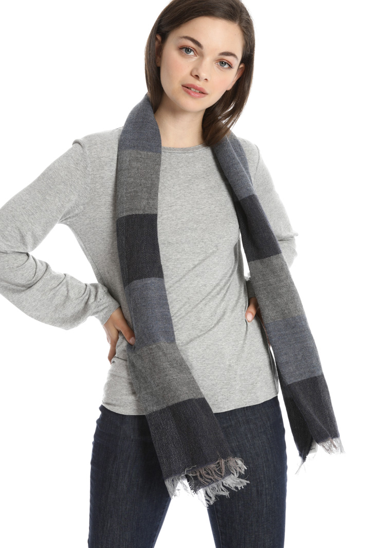 Soft wool and alpaca scarf Intrend Soft wool and alpaca scarf Intrend