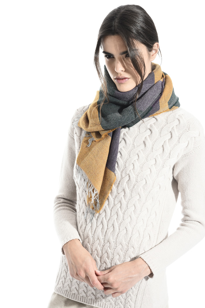 Soft wool and alpaca scarf Intrend Soft wool and alpaca scarf Intrend