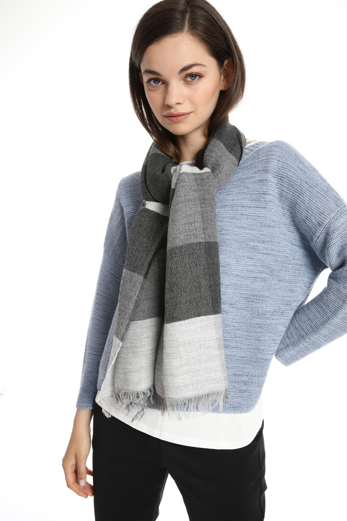 Soft wool and alpaca scarf Intrend Soft wool and alpaca scarf Intrend