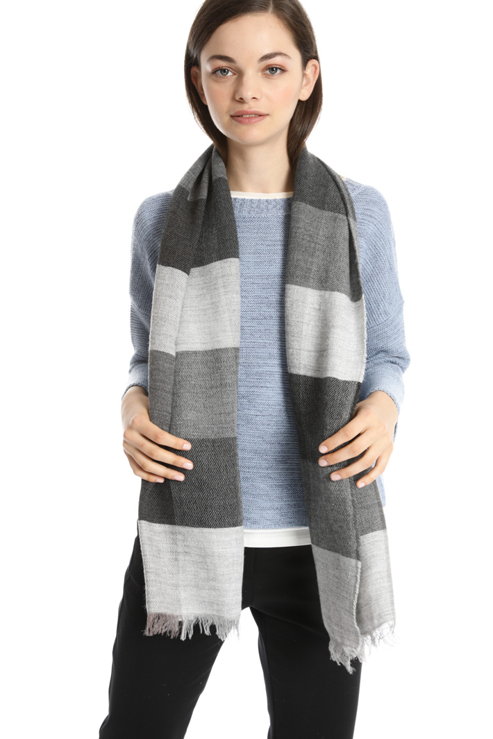 Soft wool and alpaca scarf Intrend Soft wool and alpaca scarf Intrend