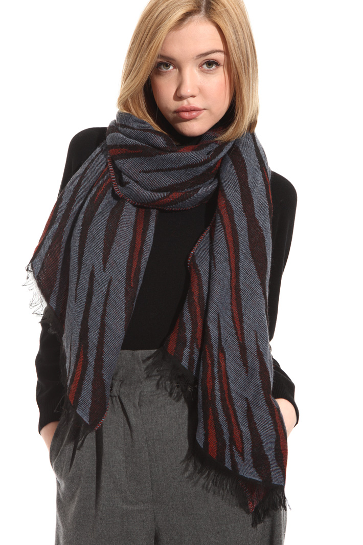 Wool blend scarf Intrend Wool blend scarf Intrend