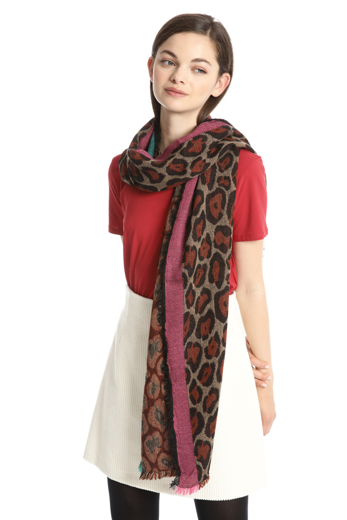 Wool blend scarf Intrend Wool blend scarf Intrend