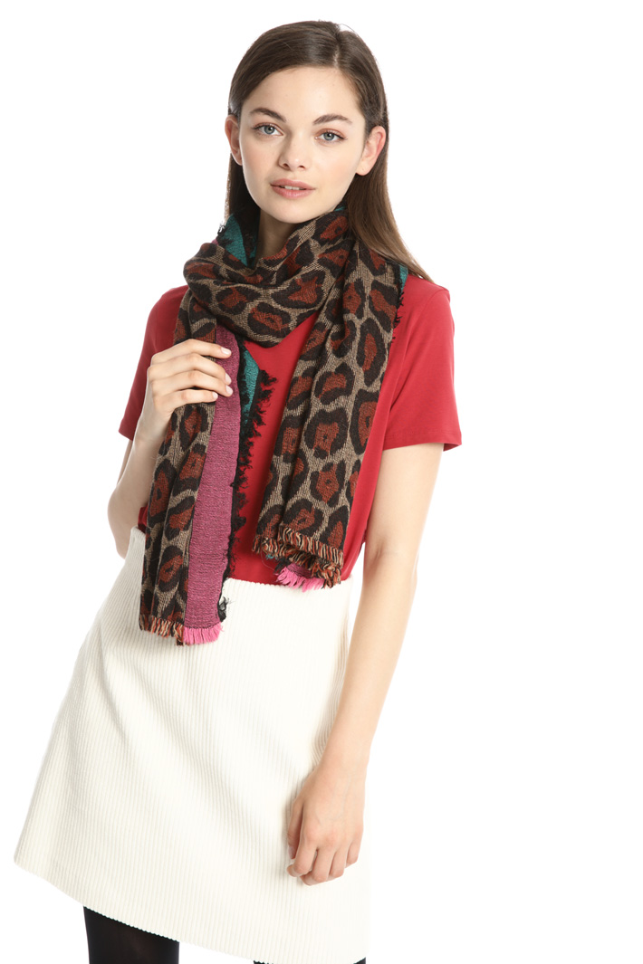 Wool blend scarf Intrend Wool blend scarf Intrend
