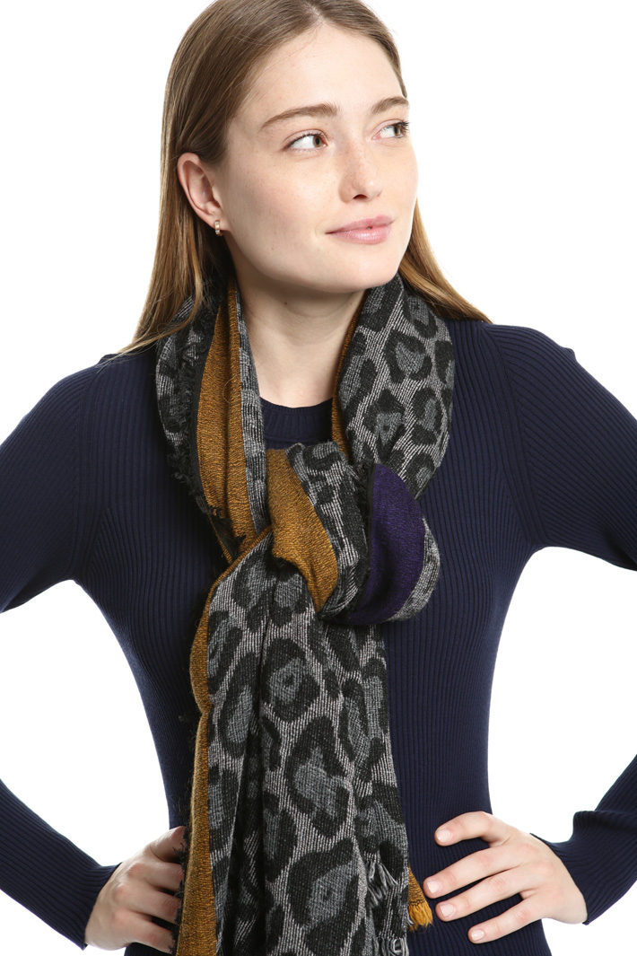 Wool blend scarf Intrend Wool blend scarf Intrend