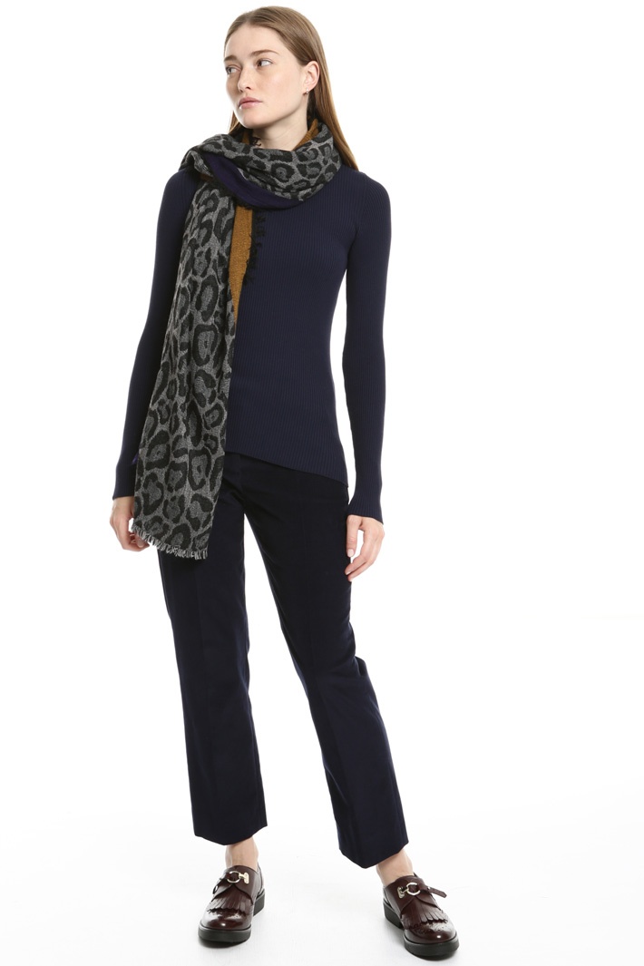 Wool blend scarf Intrend Wool blend scarf Intrend