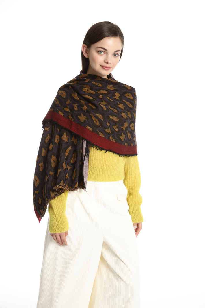 Wool blend scarf Intrend Wool blend scarf Intrend