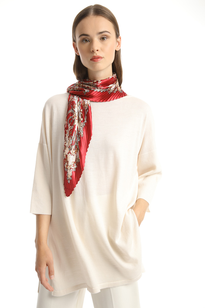 Printed satin foulard Intrend Printed satin foulard Intrend