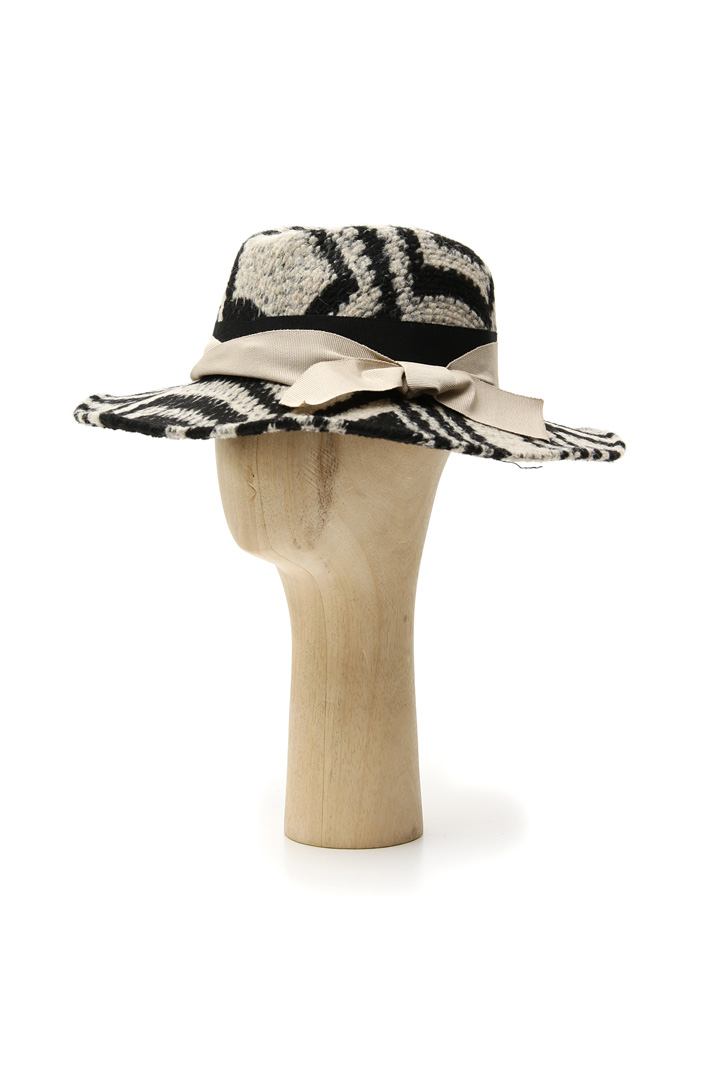 Patterned hat in felt wool Intrend Patterned hat in felt wool Intrend