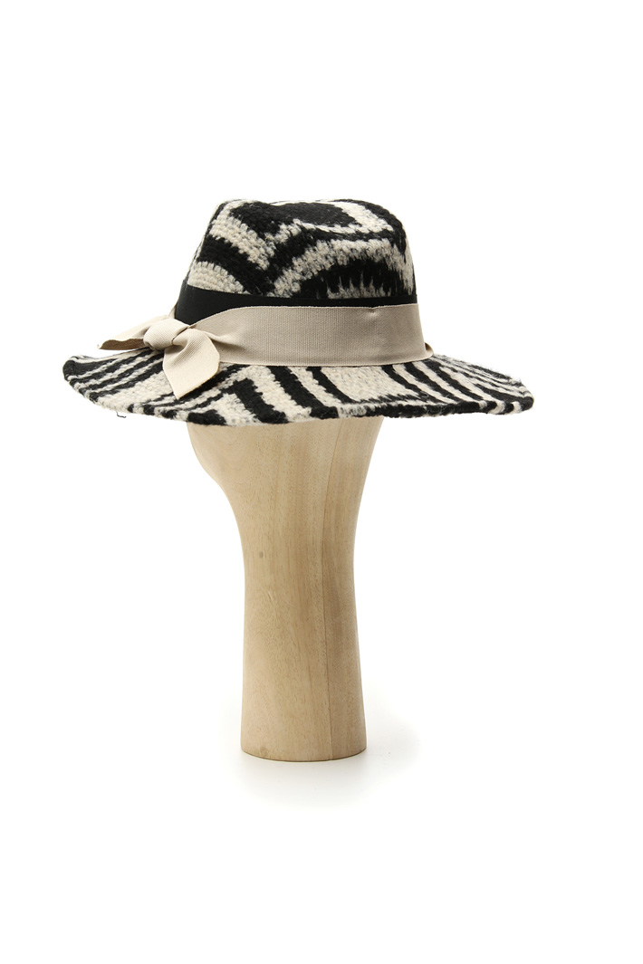 Patterned hat in felt wool Intrend Patterned hat in felt wool Intrend