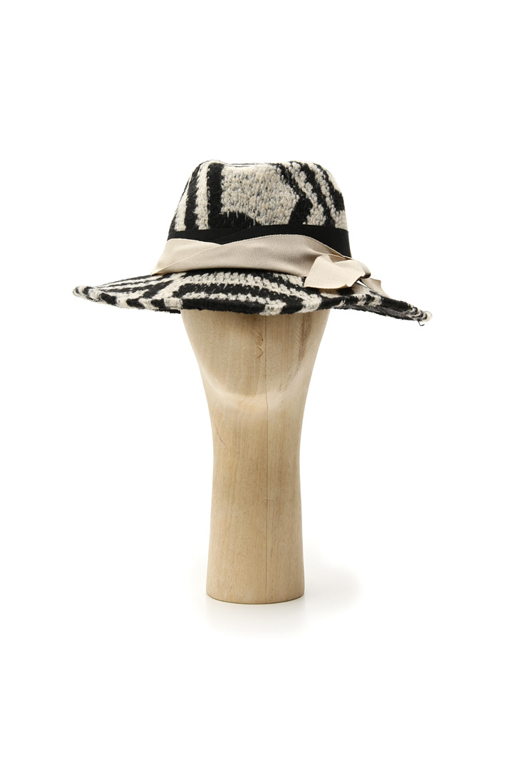 Patterned hat in felt wool Intrend Patterned hat in felt wool Intrend
