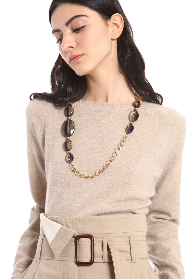 Necklace with faded stones Intrend Necklace with faded stones Intrend