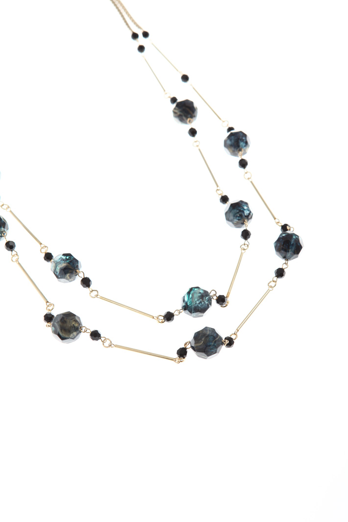 Multi-faceted stone necklace Intrend Multi-faceted stone necklace Intrend