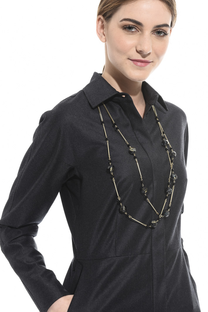 Multi-faceted stone necklace Intrend Multi-faceted stone necklace Intrend