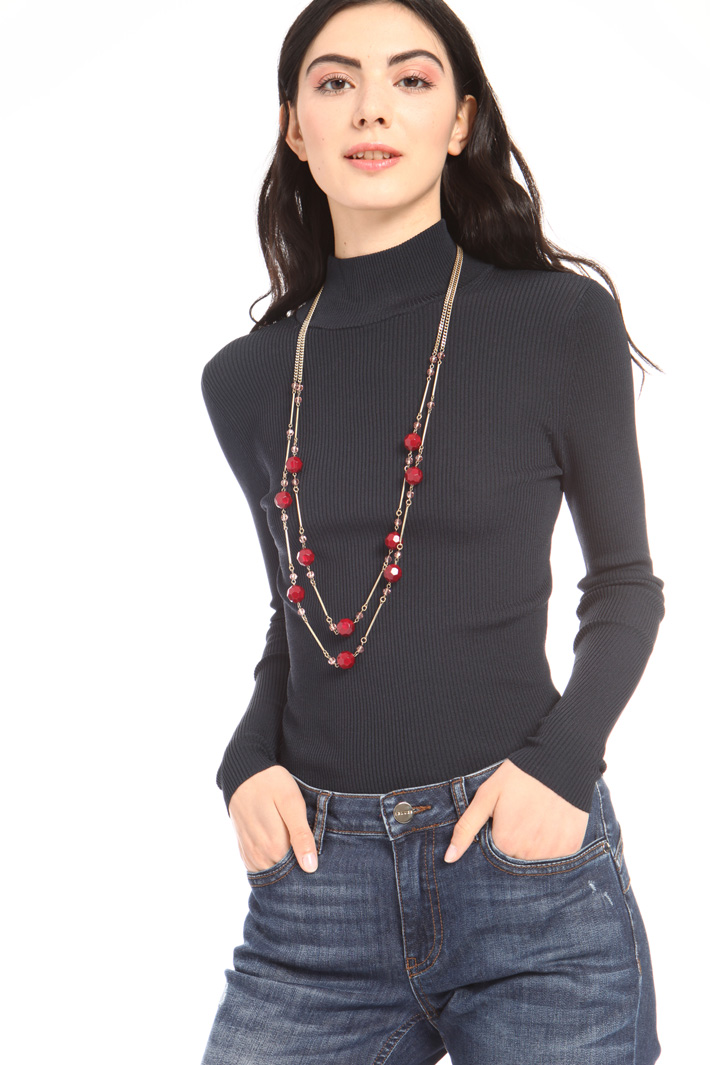 Multi-faceted stone necklace Intrend Multi-faceted stone necklace Intrend