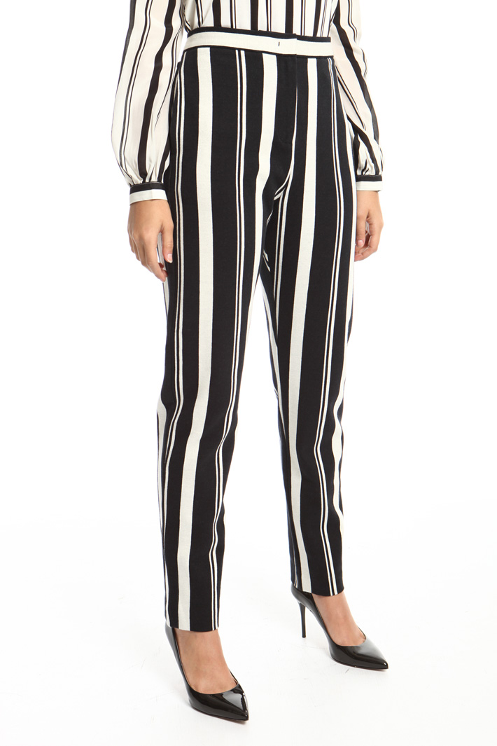 Jacquard jersey trousers Intrend Jacquard jersey trousers Intrend