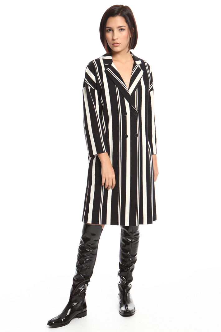 Jacquard jersey duster coat Intrend Jacquard jersey duster coat Intrend