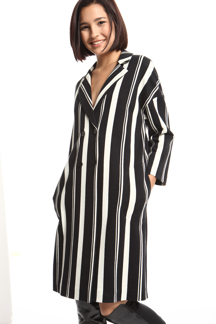 Jacquard jersey duster coat Intrend Jacquard jersey duster coat Intrend