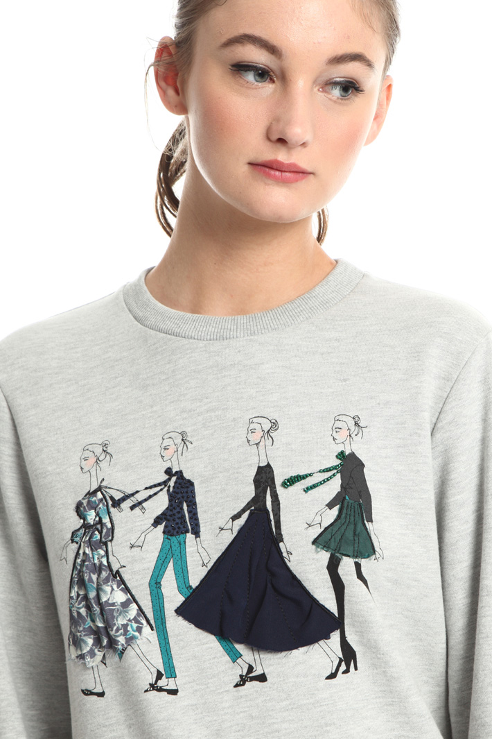 Cotton sweatshirt Intrend Cotton sweatshirt Intrend