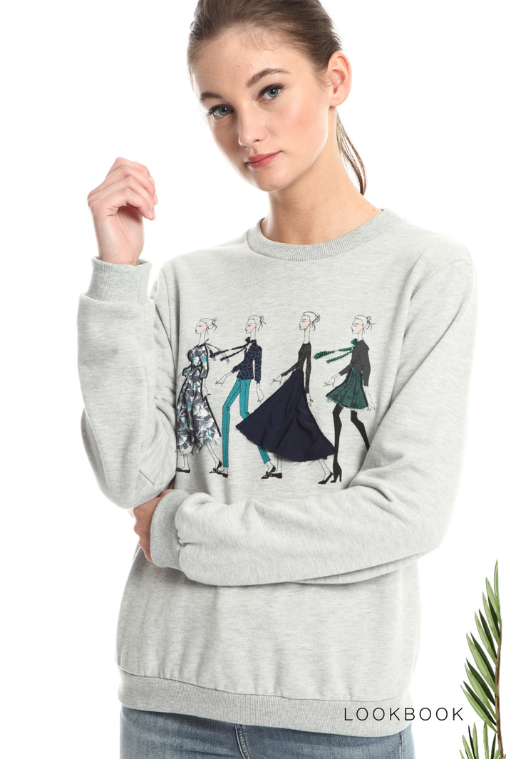 Cotton sweatshirt Intrend Cotton sweatshirt Intrend