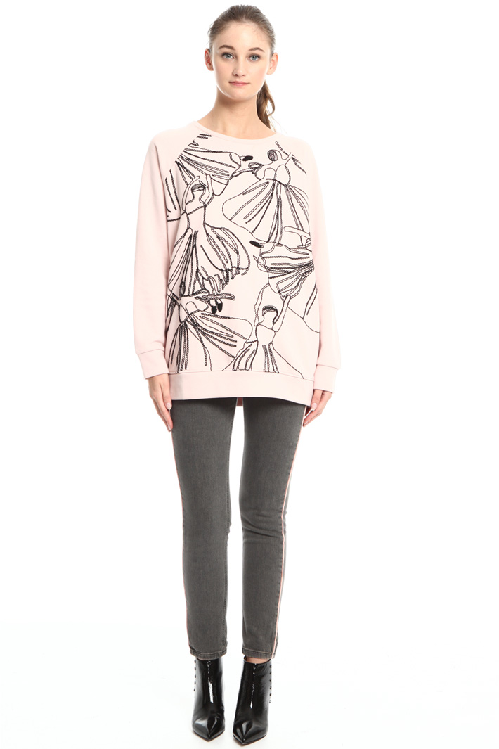 Embroidered sweatshirt Intrend Embroidered sweatshirt Intrend