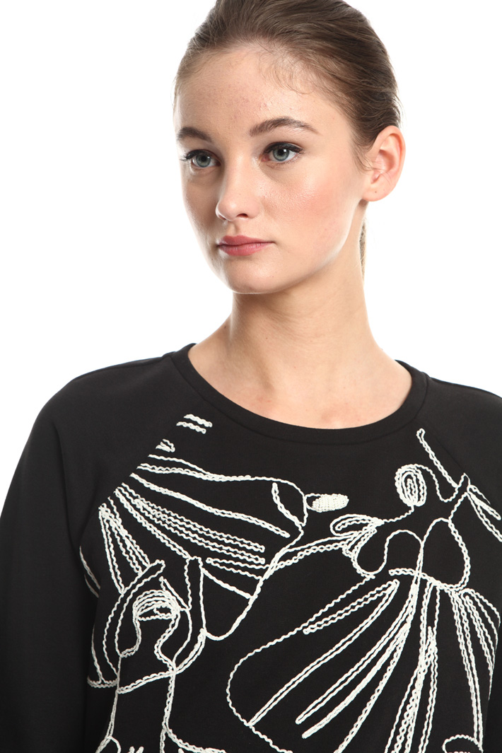 Embroidered sweatshirt Intrend Embroidered sweatshirt Intrend