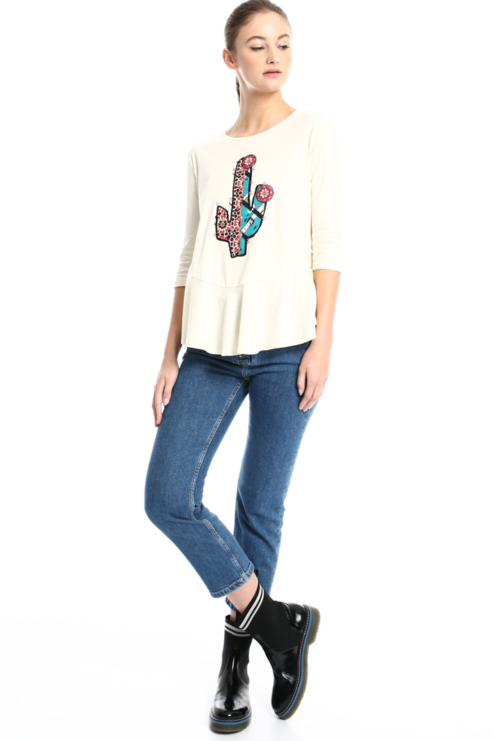 Flounced T-shirt Intrend Flounced T-shirt Intrend