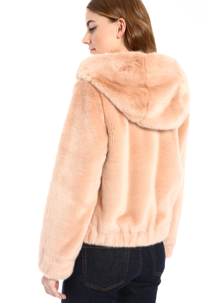 Fur-effect bomber jacket Intrend Fur-effect bomber jacket Intrend