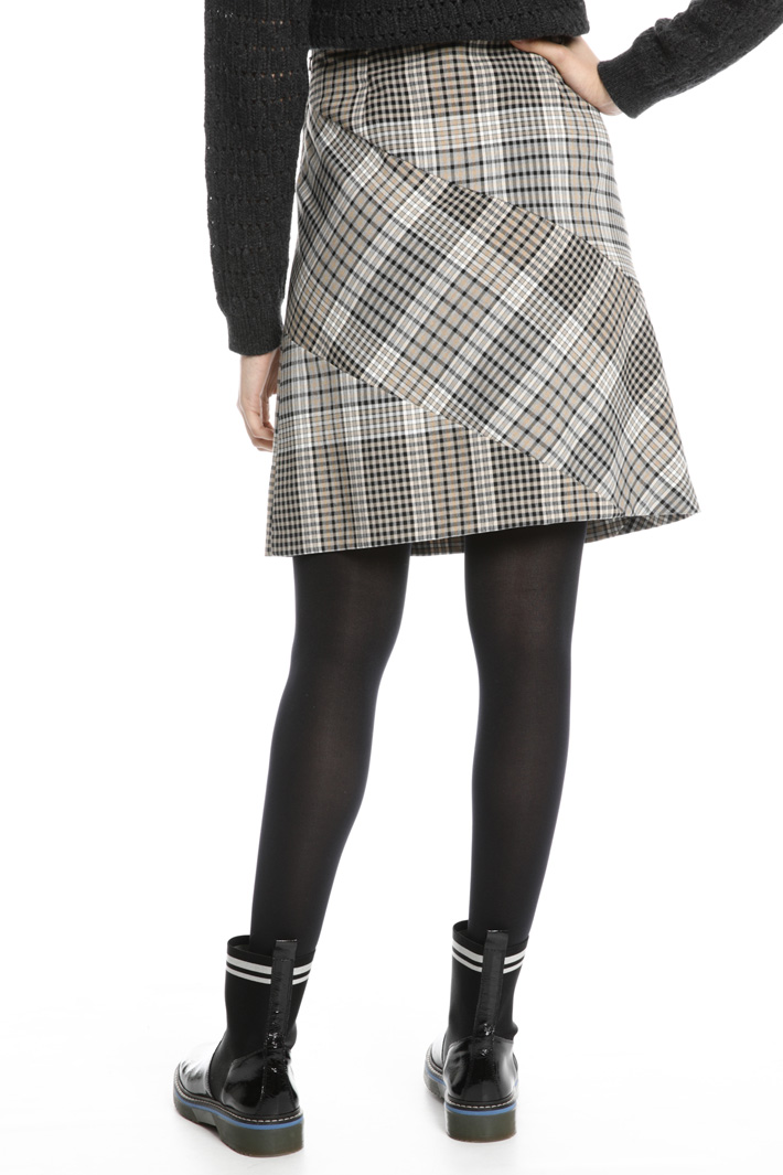 Flared check skirt Intrend Flared check skirt Intrend