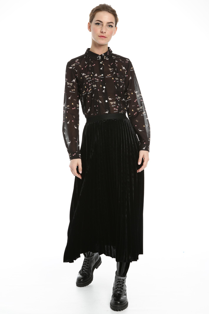 Panne velvet skirt Intrend Panne velvet skirt Intrend
