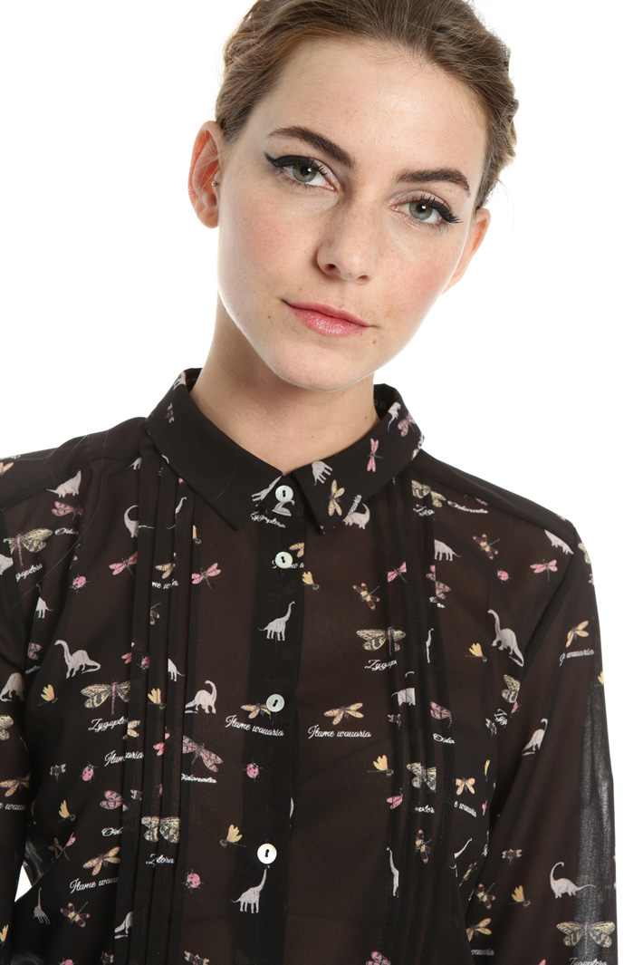 Printed georgette shirt Intrend Printed georgette shirt Intrend
