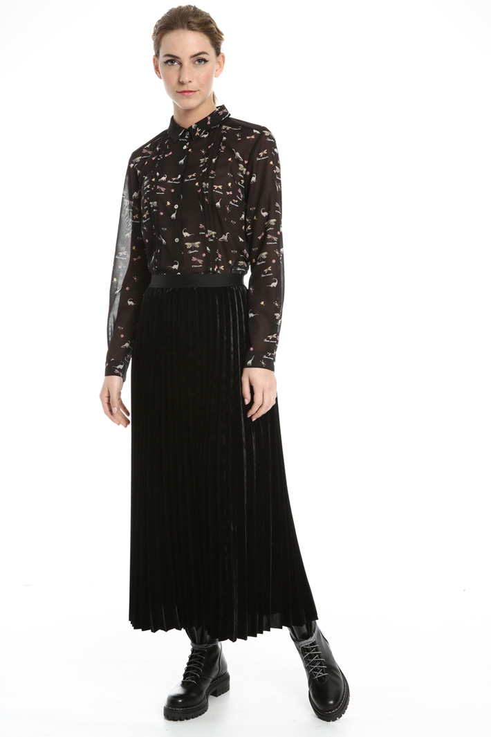 Printed georgette shirt Intrend Printed georgette shirt Intrend