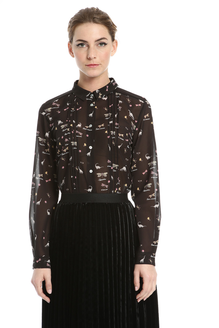 Printed georgette shirt Intrend Printed georgette shirt Intrend