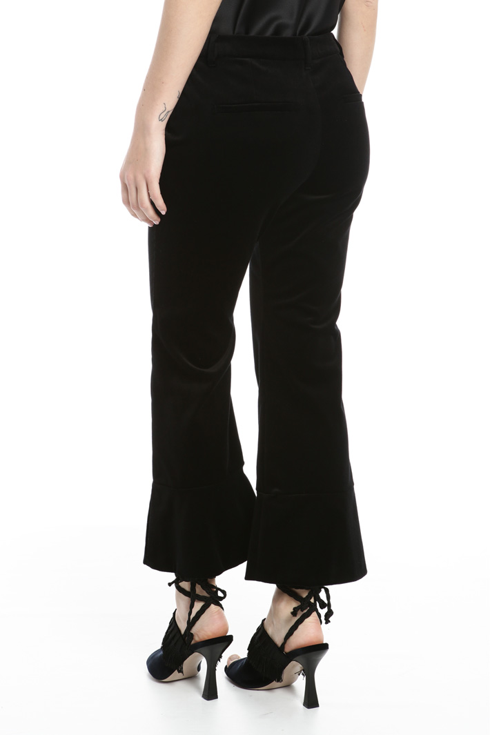 Flared velvet trousers Intrend Flared velvet trousers Intrend