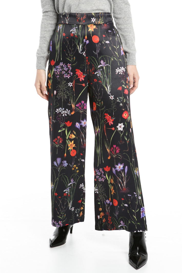 Printed fluid trousers Intrend Printed fluid trousers Intrend