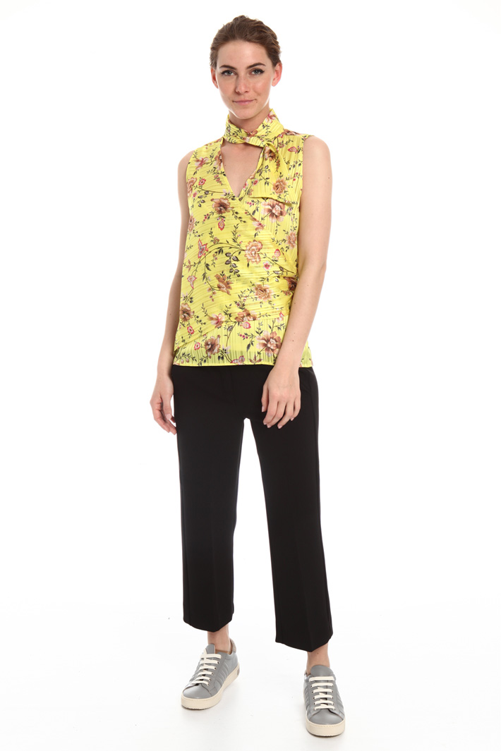 Printed chiffon top Intrend Printed chiffon top Intrend