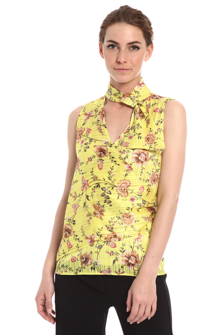 Printed chiffon top Intrend Printed chiffon top Intrend