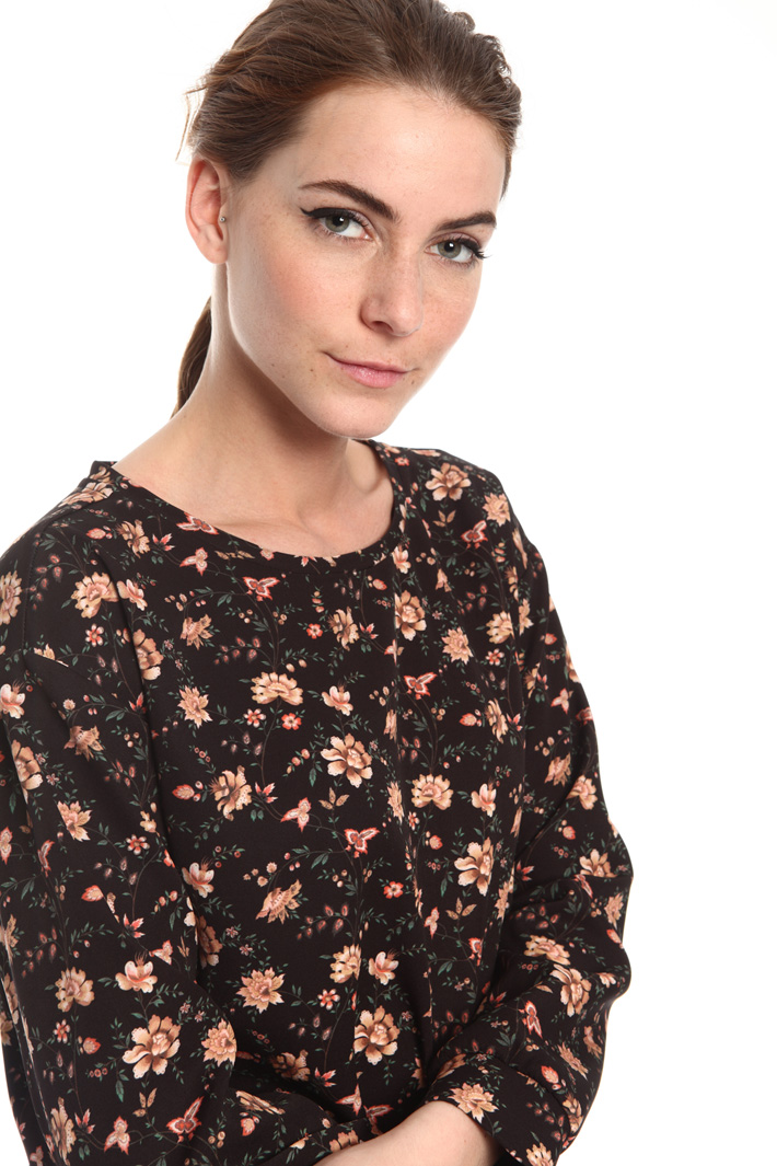Printed cady blouse Intrend Printed cady blouse Intrend
