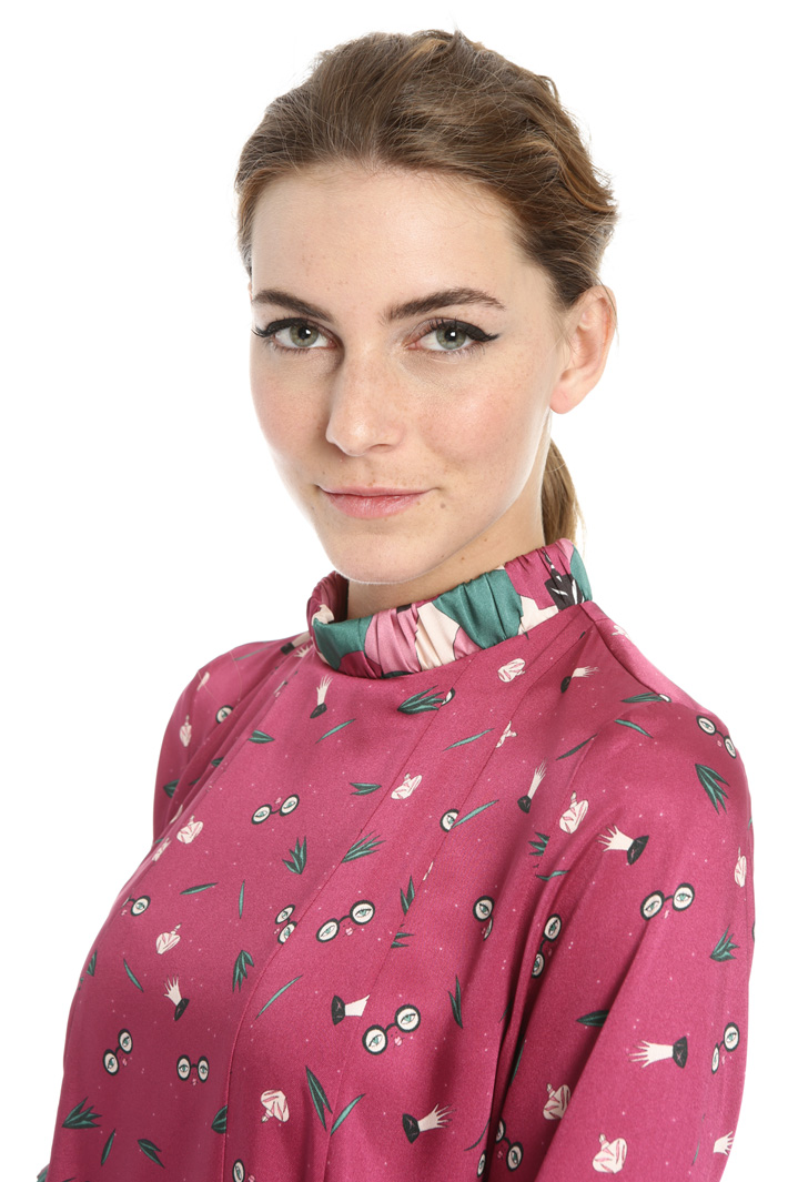 Printed twill dress Intrend Printed twill dress Intrend