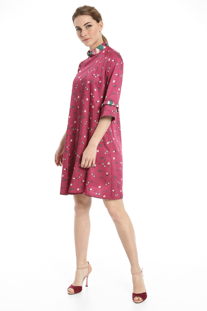 Printed twill dress Intrend Printed twill dress Intrend
