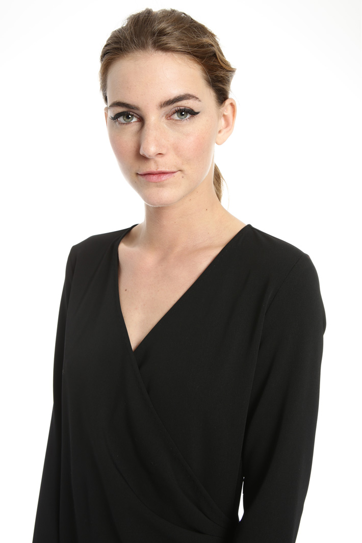 Dress with side draping Intrend Dress with side draping Intrend