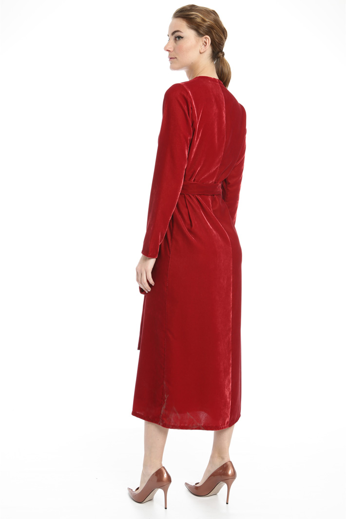 Wrap dress in velvet Intrend Wrap dress in velvet Intrend