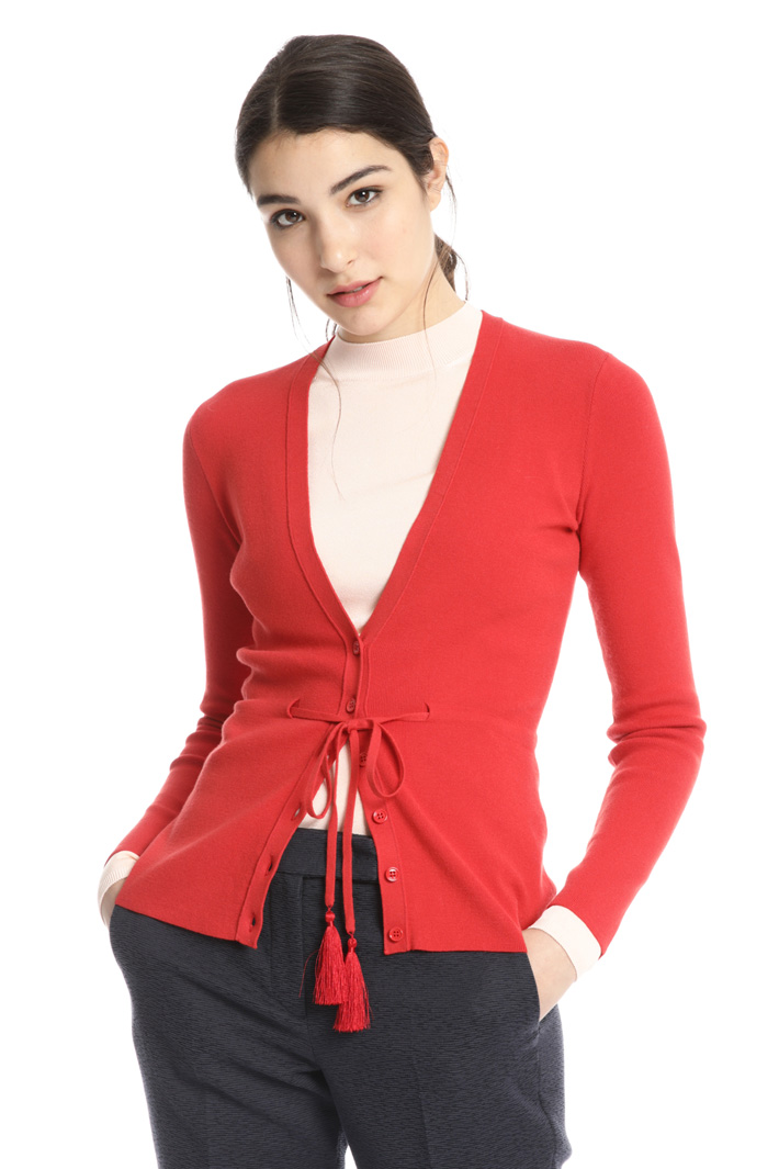 Knitted viscose cardigan Intrend Knitted viscose cardigan Intrend