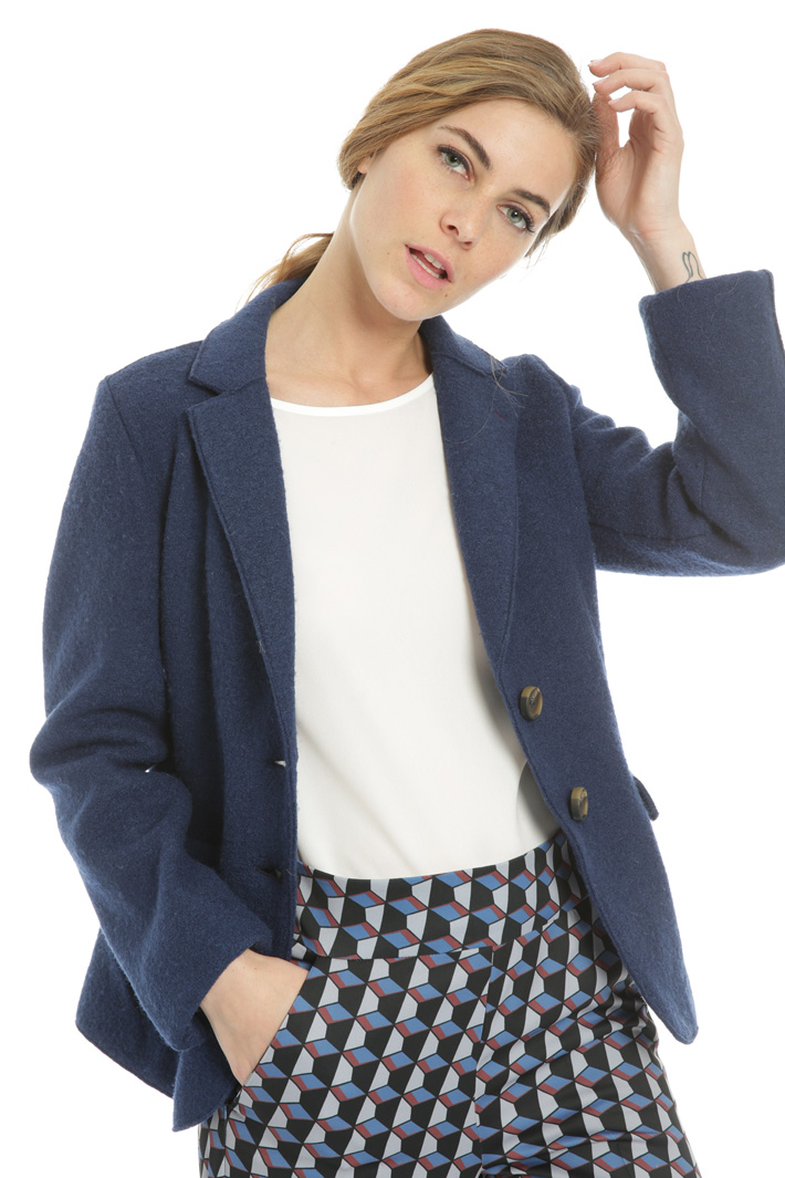 Wool jersey short coat Intrend Wool jersey short coat Intrend