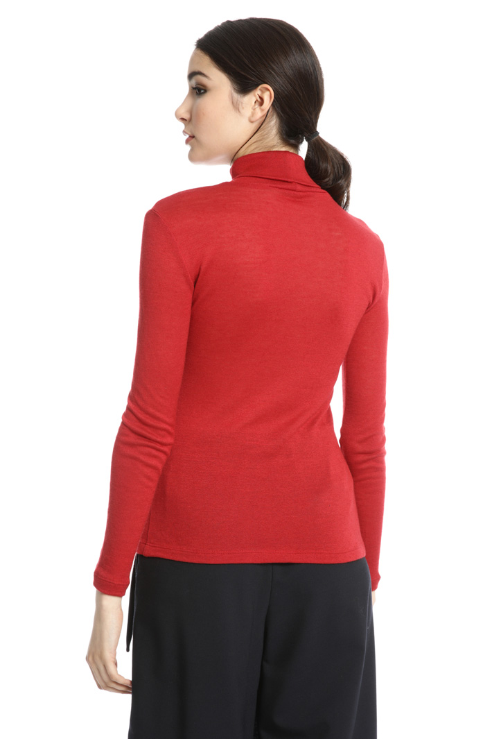Slik jersey turtleneck sweater Intrend Slik jersey turtleneck sweater Intrend