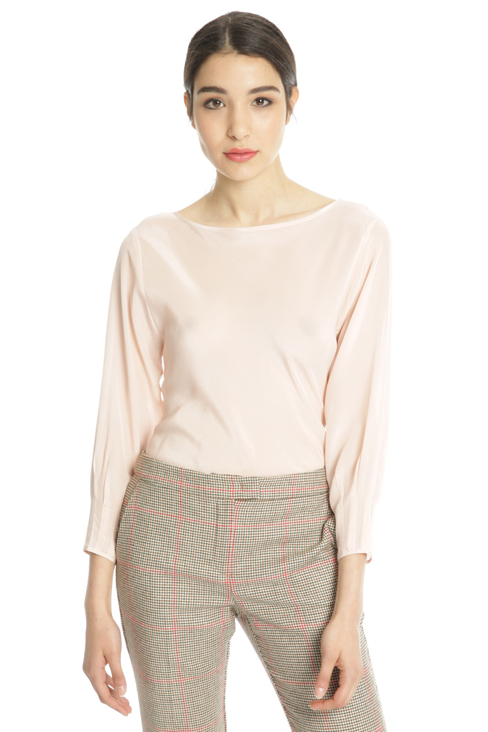 Jersey and crepe top Intrend Jersey and crepe top Intrend