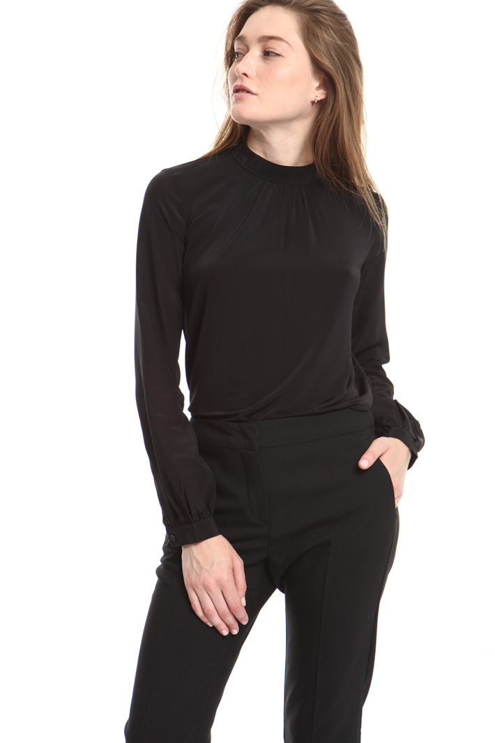 Jersey and silk blouse Intrend Jersey and silk blouse Intrend