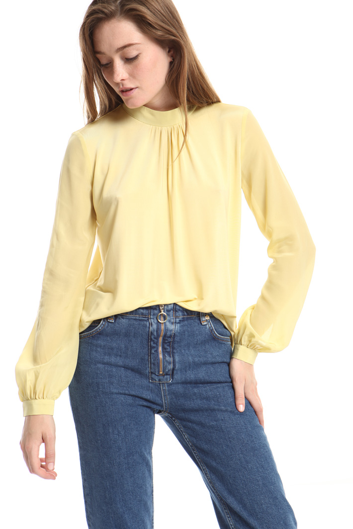 Jersey and silk blouse Intrend Jersey and silk blouse Intrend