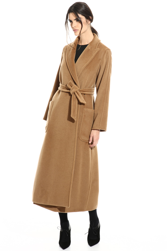 Long velour coat Intrend Long velour coat Intrend